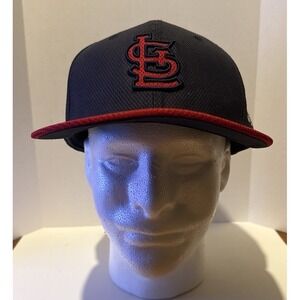 New Era 59FIFTY MLB‎ St. Louis Cardinals 2013 WS Navy Red Fitted Hat Size 7 5/8